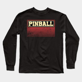 Vintage Pinball Long Sleeve T-Shirt